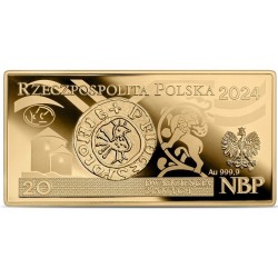 Złota moneta 20 zł z serii "Polskie banknoty obiegowe" złoto Au999,9 1oz 31,10 gram